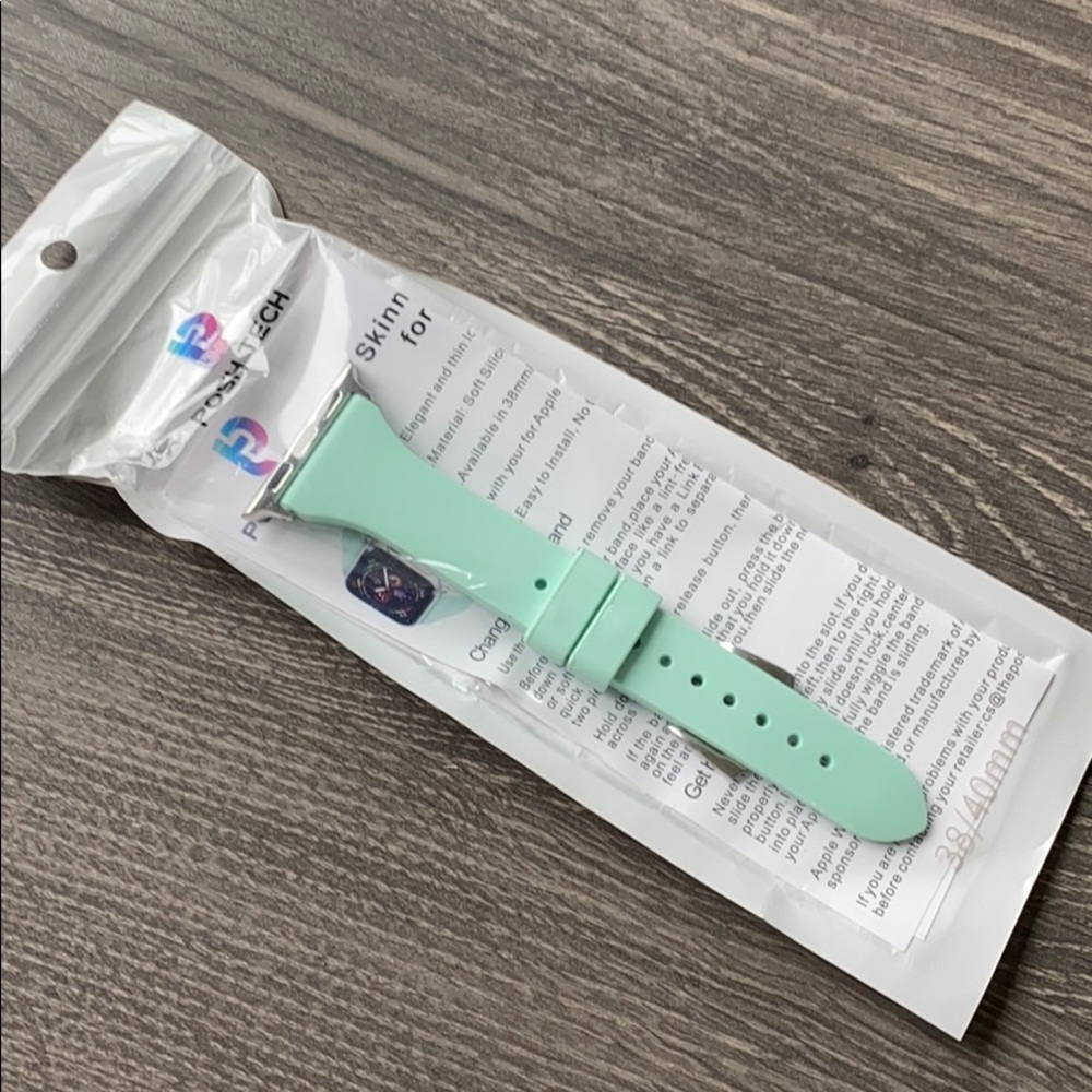 Apple Watch Mint Silicone Band NEW